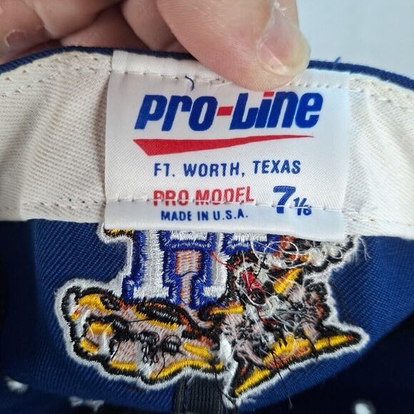 Vintage Kentucky Wildcats Blue Basic "K" 1990s Pro Line Pro Model USA Hat 7 1/8 - Picture 8 of 8